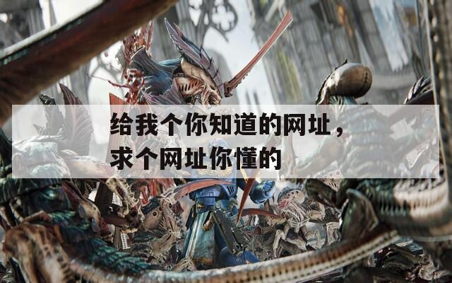 给我个你知道的网址，求个网址你懂的