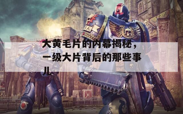 大黄毛片的内幕揭秘，一级大片背后的那些事儿