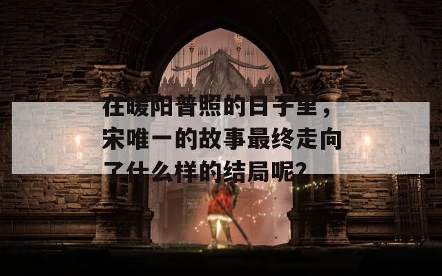 在暖阳普照的日子里，宋唯一的故事最终走向了什么样的结局呢？