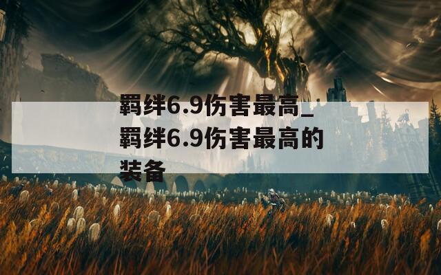 羁绊6.9伤害最高_羁绊6.9伤害最高的装备