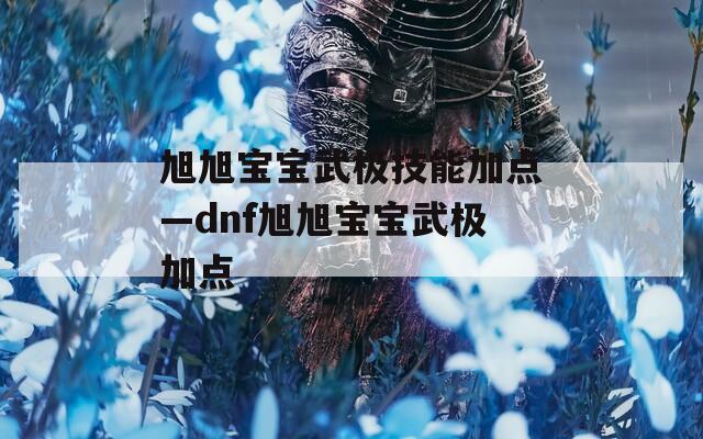 旭旭宝宝武极技能加点—dnf旭旭宝宝武极加点