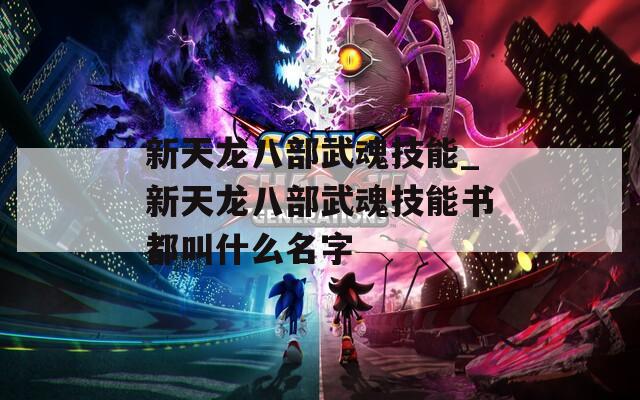 新天龙八部武魂技能_新天龙八部武魂技能书都叫什么名字