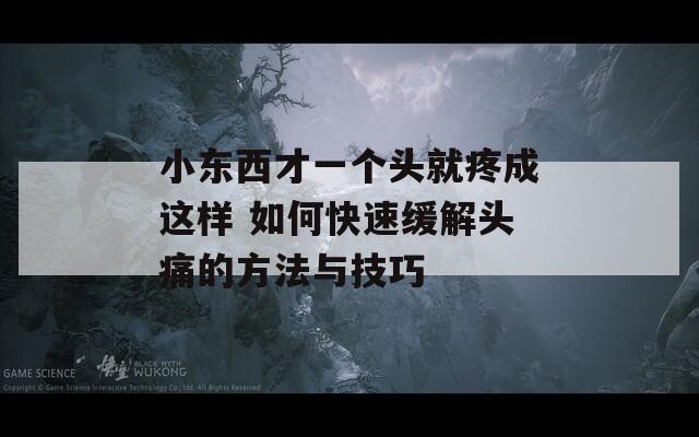 小东西才一个头就疼成这样 如何快速缓解头痛的方法与技巧