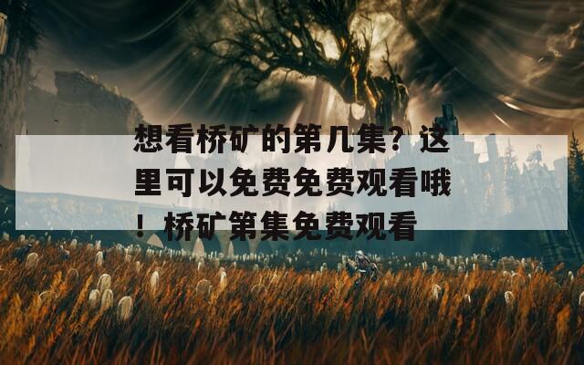 想看桥矿的第几集？这里可以免费免费观看哦！桥矿第集免费观看
