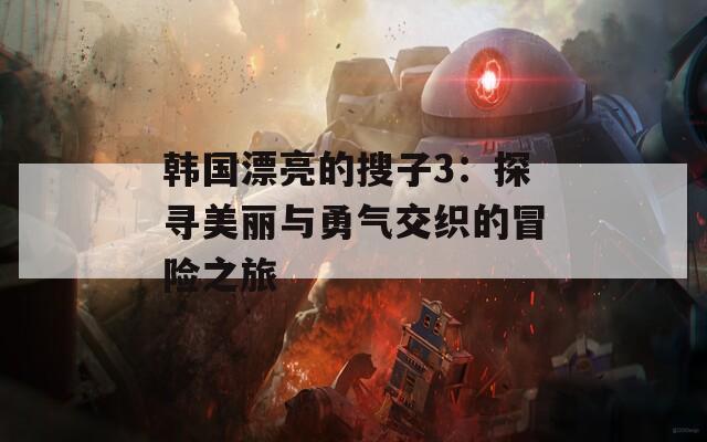 韩国漂亮的搜子3：探寻美丽与勇气交织的冒险之旅